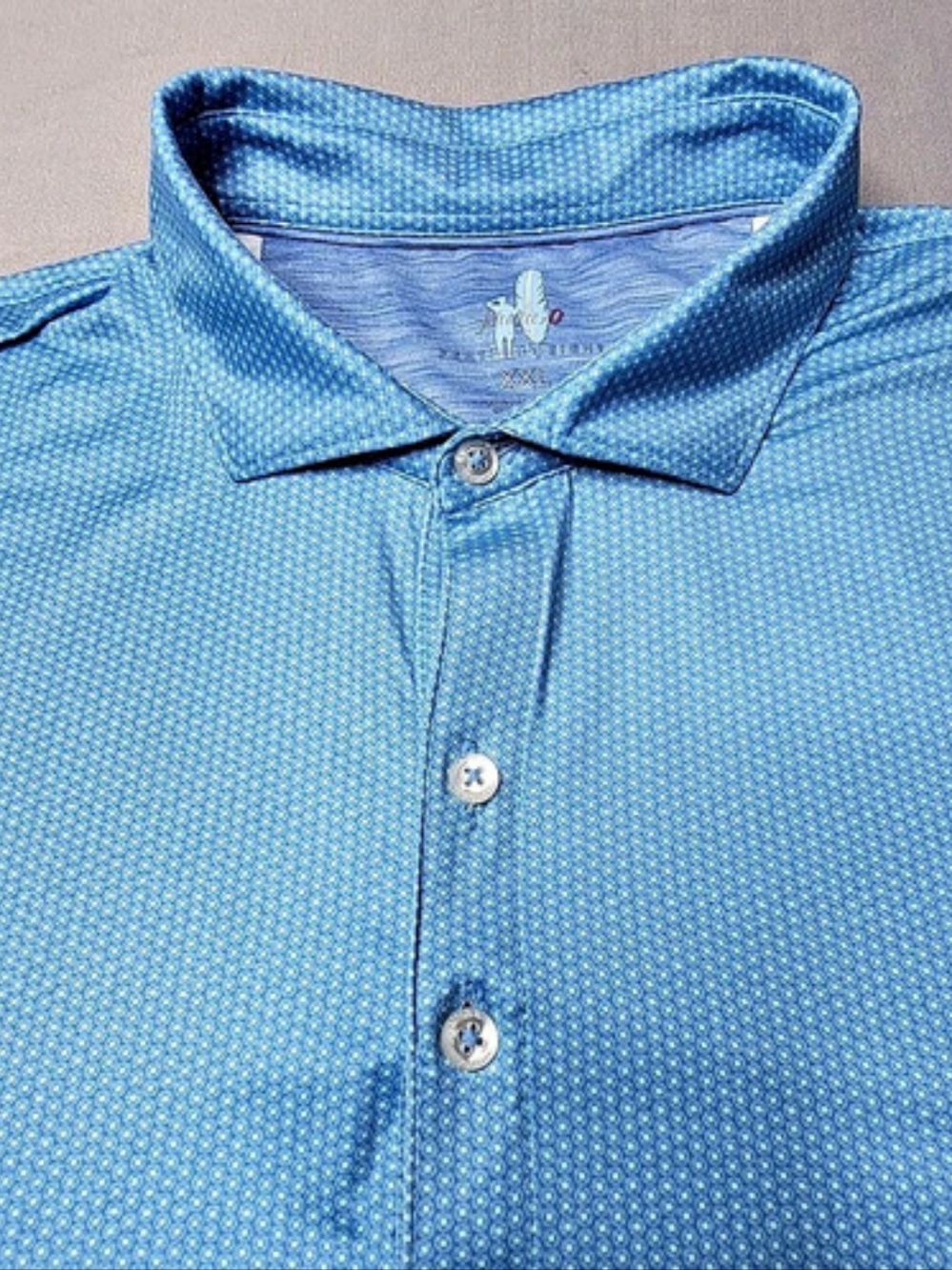 Johnnie.O. Featherweight Men's Polo Shirt UPF-50 sun Protection W/ PAVCO LOGO 2X